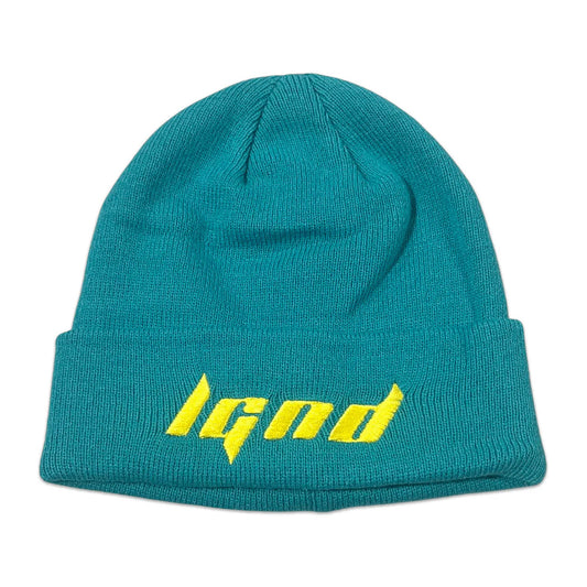 Turquoise Twill Beanie