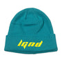 Turquoise Twill Beanie