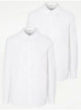 White Plain Formal Shirt 2 Pack